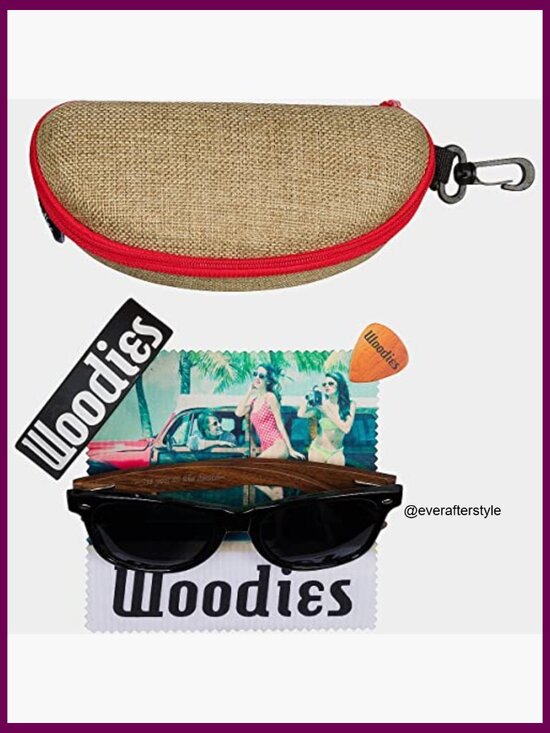 Wood Frame Polarized Sunglasses with UV Protection for Men and Women main image 7